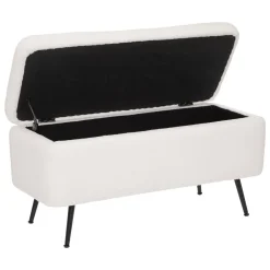 BANC COFFRE AURORA BLANC 100X40CM