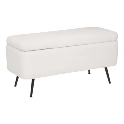 BANC COFFRE AURORA BLANC 100X40CM