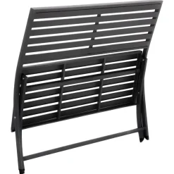BANC PLIANT OLBIA ACIER GRAPHITE 3 PLACES