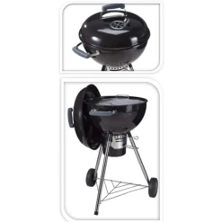 BARBECUE 3 PIEDS 2 ROUES D.56X54.5X94CM