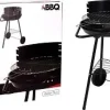 BARBECUE SUR PIEDS GRIL AJUSTABLE 40X45X70CM
