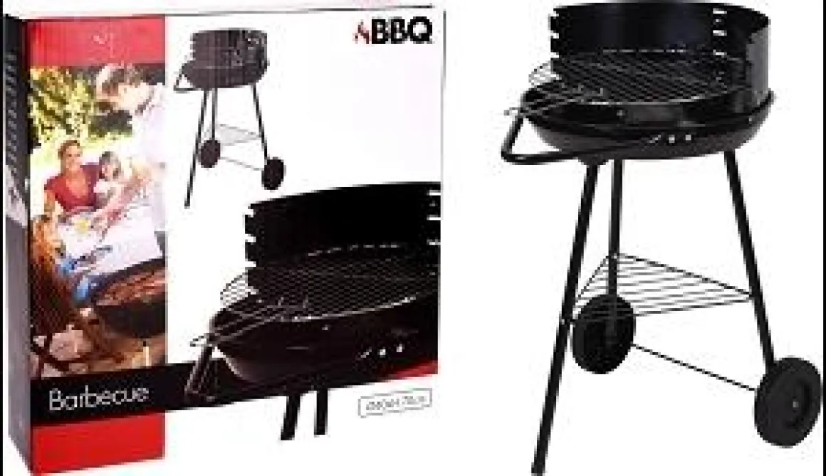BARBECUE SUR PIEDS GRIL AJUSTABLE 40X45X70CM
