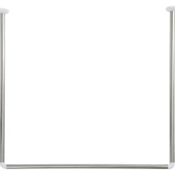BARRE D ANGLE EN U 80X80X80CM ACIER INOXYDABLE CHROME