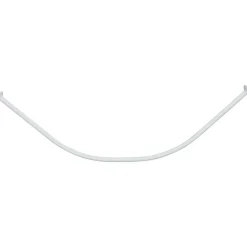 BARRE DE DOUCHE INCURVEE 90X90CM ALUMINIUM BLANC