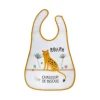 BAVOIR SCRATCH PLASTIQUE POCHE RECUPERATEUR 45X28CM LEOPARD