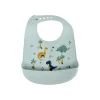 BAVOIR SILICONE RECUPERATEUR DINO WORLD CELADON 30X20.5CM