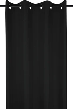BEA RIDEAU OEILLETS 140X260CM NOIR