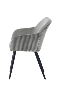 BETTY FAUTEUIL GRIS BI MATIERE