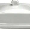 BEURRIER CERAMIQUE BLANC 18X13.5CM