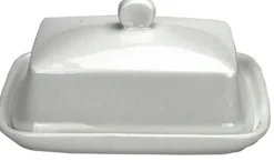 BEURRIER CERAMIQUE BLANC 18X13.5CM