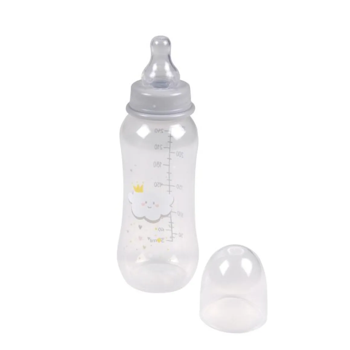 BIBERON COL ETROIT ET TETINE DEBIT VARIABLE SILICONE 250ML
