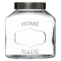 BOCAL VERRE ET INOX OVAL 2.5L