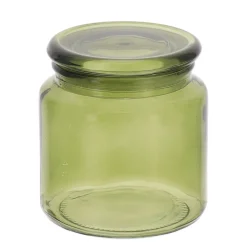 BOITE A COTON VERRE VERT OLIVE 500ML