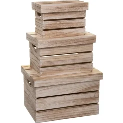 BOITE CAGETTE BOIS D.32X22X20CM
