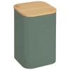 BOITE CARRE METAL BAMBOU SENSIA TAILLE L