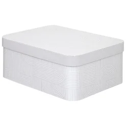 BOITE CARTON POLYBOX ARCHE BEIGE D.35X26X14.5CM