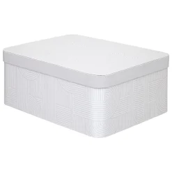 BOITE CARTON POLYBOX ARCHE BEIGE D.35X26X14.5CM