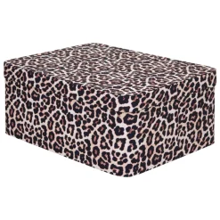 BOITE CARTON POLYBOX LEOPARD D.39.5X30X26CM