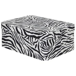 BOITE CARTON POLYBOX ZEBRA D.30.5X24X12.8CM