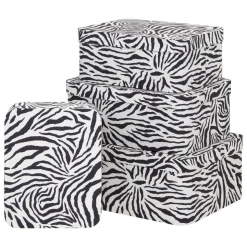 BOITE CARTON POLYBOX ZEBRA D.35X26X14.5CM