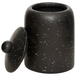 BOITE CERAMIQUE WONJ NOIR D.12CM