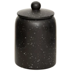 BOITE CERAMIQUE WONJ NOIR D.12CM