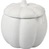 BOITE CITROUILLE CERAMIQUE 10.20X10.20X10CM