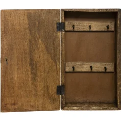 BOITE CLE BOIS SCUPTE D.28X16CM