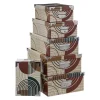 BOITE COINS METAL ABSTRAIT D.32X21.5X11.8CM