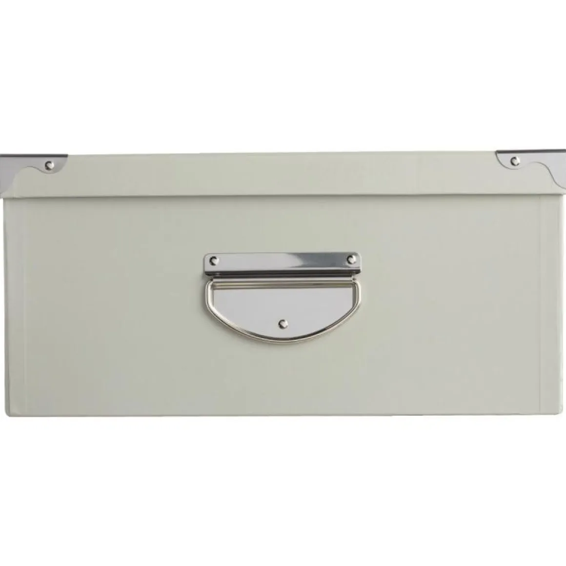 BOITE COINS METAL GRIS 48X33.5X16CM