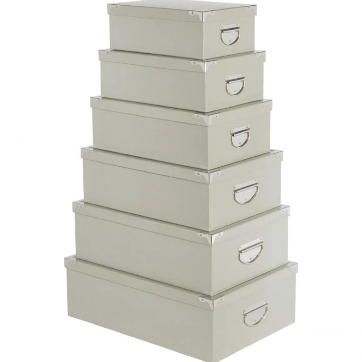 BOITE COINS METAL GRIS 48X33.5X16CM