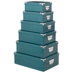 BOITE COINS METAL UNI PETROLE D.40X26.5X13.8CM
