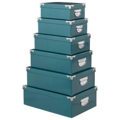 BOITE COINS METAL UNI PETROLE D.44X31X15CM