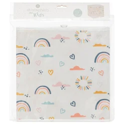BOITE DE RANGEMENT ARC EN CIEL AOP 29X29CM