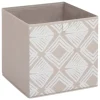 BOITE DE RANGEMENT IMPRIME BOHEMA BEIGE 31X31CM