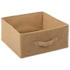 BOITE DE RANGEMENT TOILE DE JUTE 31X15CM