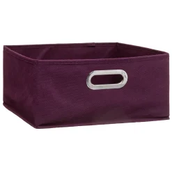 BOITE DE RANGEMENT 31X15CM AUBERGINE