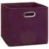 BOITE DE RANGEMENT 31X31CM AUBERGINE