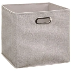 BOITE DE RANGEMENT 31X31CM BEIGE CHINE