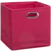 BOITE DE RANGEMENT 31X31CM FRAMBOISE