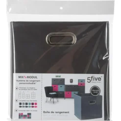 BOITE DE RANGEMENT 31X31CM GRIS ANTHRACITE