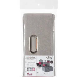 BOITE DE RANGEMENT 31X15CM GRIS CLAIR CHINE