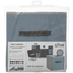 BOITE DE RANGEMENT 31X31CM JEAN BLEU CLAIR
