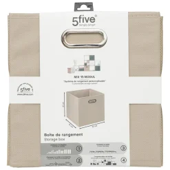 BOITE DE RANGEMENT 31X31CM LIN