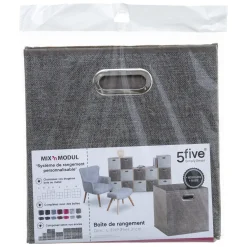 BOITE DE RANGEMENT 31X31CM MARRON CHINE