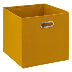 BOITE DE RANGEMENT 31X31CM MOUTARDE