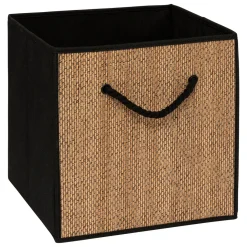 BOITE DE RANGEMENT 31X31CM NOIR STEMY
