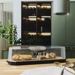 BOITE PAIN COUVERCLE TRANSPARENT BISTROT
