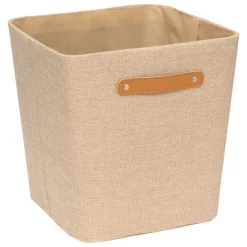 BOITE RANGEMENT ROUNDY D.31X31X31CM BEIGE