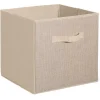 BOITE RANGEMENT 31X31CMCM TOILE DE JUTE